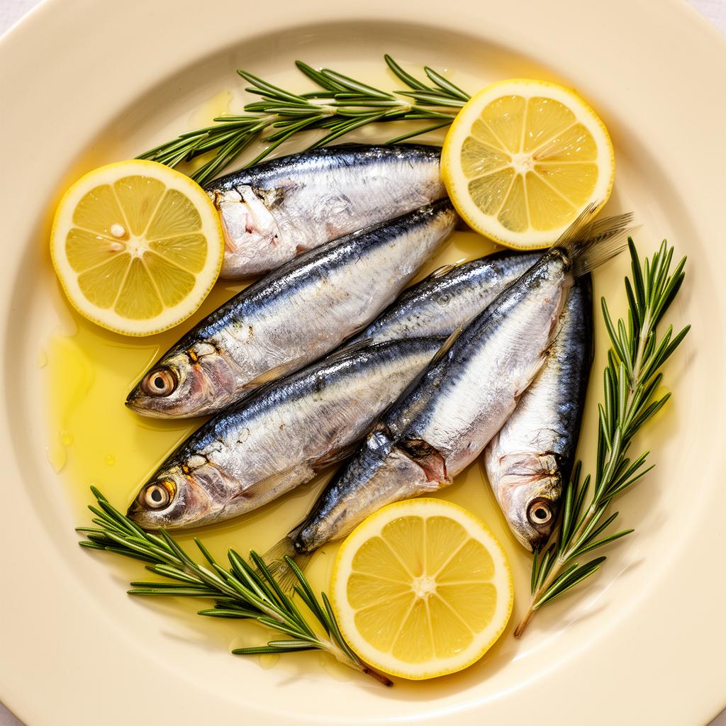 Sardines, mackerel, anchovies